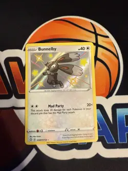 Holo Bunnelby SV097/SV122 Shiny Holo Rare Shining Fates Pokemon TCG - Image 1