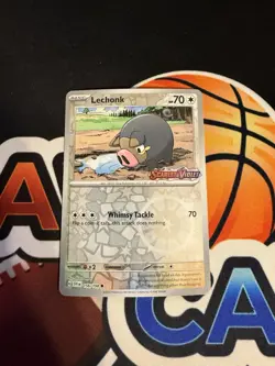 Pokemon Lechonk 156/198 Scarlet & Violet STAMPED Best Buy Promo - Image 1