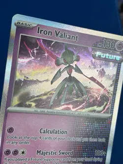 Iron Valiant Holo 80/162 Pokemon Sv: Temporal Forces Rare - Image 4