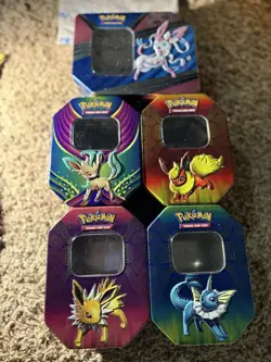 Pokemon Eeveelutions Tins (empty) Lot Of 5 (Five) - Image 1