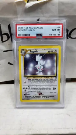 2000 TOGETIC HOLO RARE NEO GENESIS POKEMON TCG PSA 8 NEAR MINT-MINT #16/111 - Image 2