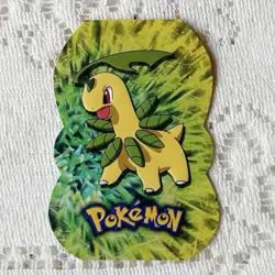 2001 Pokemon Topps Bayleef #153 Johto Series 1 Die Cut Embossed Blue Label - Image 1
