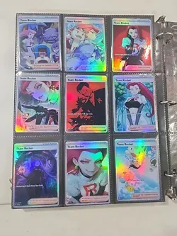 Lot of 54 Custom holo fanart mixed V Pokemon Trading Card Sleeved & Top Loaded! - Image 1