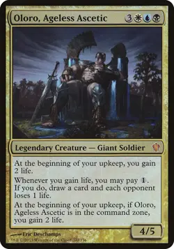 MP - Foil - Oloro, Ageless Ascetic (Commander 2013) - 203 - Oversize Cards - Image 1