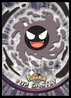 Pokemon Cards Gastly #92 Topps Trading Cards Series 2 NM *4 - Image 1