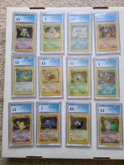 Pokemon Team Rocket 1st Edition COMPLETE SET CGC Graded! 2000 Vintage, 83 Cards! - Image 2