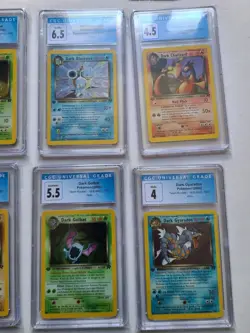 Pokemon Team Rocket 1st Edition COMPLETE SET CGC Graded! 2000 Vintage, 83 Cards! - Image 5