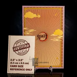 Mitsuri Kanroji Waifu Trading Card A6 Oversized Silver Frame Demon Slayer - Image 3