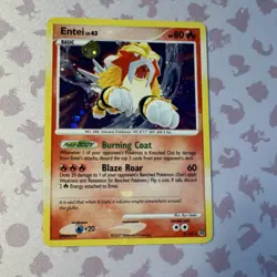 Pokemon Entei Secret Wonders 4/132 Holo Rare English 2007 Card - Image 1