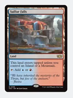 Sulfur Falls | MTG TDC | Rare | Izzet Dual Land | Check Land Blue Red | NM - Image 1