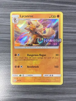 Pokemon Lycanroc - (Forbidden Light Prerelease Stamped Promo) SM118 NM - Image 1