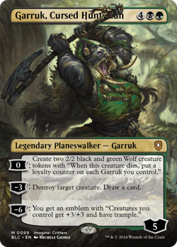Garruk, Cursed Huntsman (Foil) - 99 - BLC Set- Near Mint - MTG - Image 1