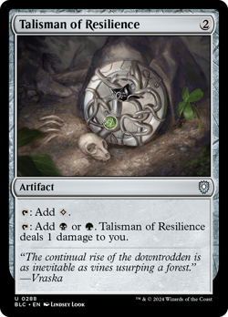 Talisman of Resilience - 288 - BLC Set- Near Mint - MTG - Image 1