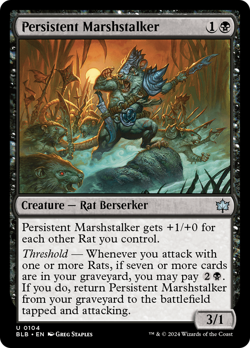 Persistent Marshstalker - 104 - BLB - Near Mint - MTG - Image 1