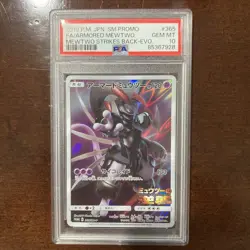 Pokemon Japanese Armored Mewtwo 365/SM-P Mewtwo Strike Back PSA 10 GEM MINT - Image 1