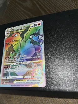 Pokemon TCG Charizard VSTAR Rainbow Secret Rare Card Brilliant Stars 174/172 LP - Image 4