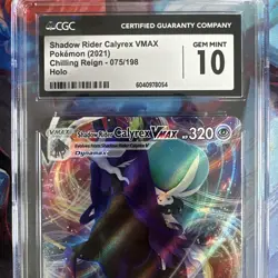 Pokemon TCG 2021 Shadow Rider Calyrex VMAX Chilling Reign 075/198 - CGC 10 - Image 3