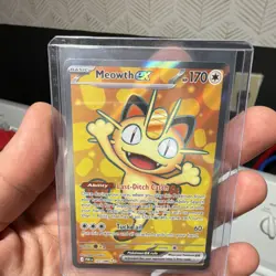 Pokemon Meowth EX Full Art Foil Rare Basic Card POR 107/088 💥 💥 PACK FRESH💥💥 - Image 3