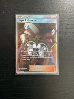 Pokemon Ingo & Emmet (Full Art) 176/181 Sm-Team Up Holo NM - Image 1