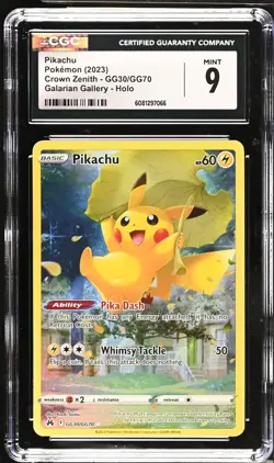 2023 Pokemon Crown Zenith - Pikachu #GG30/GG70 CGC 9 Mint - Image 2