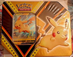 Pokemon TCG: V Powers Tin PIKACHU NEW Factory Sealed NEW - Image 1