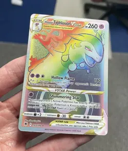 HISUIAN TYPHLOSION VSTAR 193/189 RARE RAINBOW ASTRAL RADIANCE POKEMON NM/M - Image 4