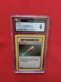 Pokemon: Full Heal #82/102 1st Edition Rare SPANISH 1999 WOTC - CGC 9 MINT - A32 - Image 4