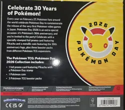 Pokemon TCG Pokemon Day 2026 Collection Box 30th Anniversary |BRAND NEW SEALED - Image 3