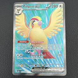 Pokemon TCG – Pidgeot EX 217/197 – Twilight Masquerade – Secret Rare – NM/M - Image 1