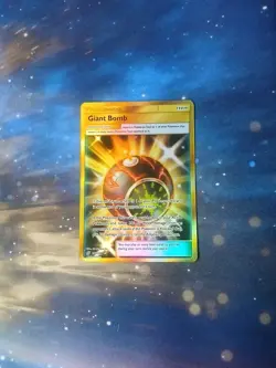 Pokemon Giant Bomb 251/236 Sun And Moon Unified Minds Secret Rare (Gold Holo) - Image 1