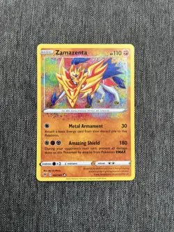 Pokemon Vivid Voltage 2020 Zamazenta 102/185 Amazing Rare Holo English - Image 1
