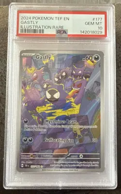 Pokemon TCG Gastly 177/162 Temporal Forces Illustration Rare PSA 10 - Image 1