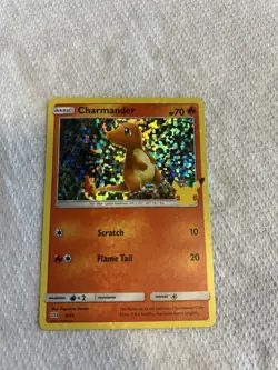 Pokemon Charmander Holo Promo McDonald's 25th Anniversary Basic 70 HP 009/025 - Image 2