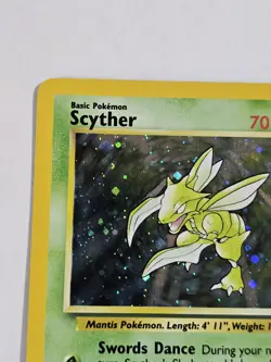 Pokemon TCG Scyther Jungle 10/64 Holo Unlimited Holo Rare Vintage Unplayed - Image 2