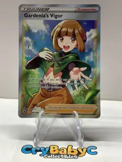 Pokemon Gardenia's Vigor 184/189 Astral Radiance Sword & Shield FULL ART TRAINER - Image 1