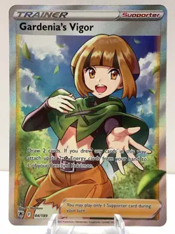 Pokemon Gardenia's Vigor 184/189 Astral Radiance Sword & Shield FULL ART TRAINER - Image 2