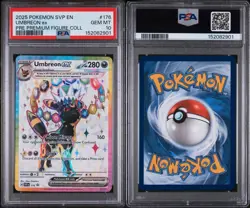 2025 POKEMON SVP PROMO PRE PREMIUM FIGURE COLLECTION UMBREON SVP 176 EX PSA 10 ✨ - Image 3
