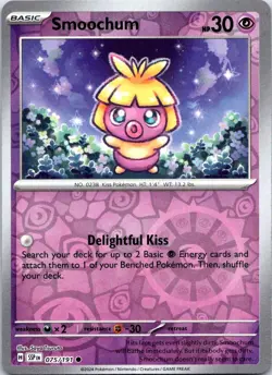 Smoochum 075/191 Common Surging Sparks Pokemon Reverse Holo NM - Image 1