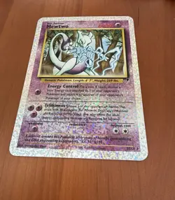 2002 Pokemon Legendary Collection Box Topper #S4 Mewtwo Nrmt - Image 1