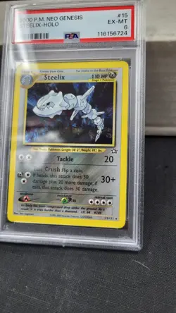 2000 STEELIX HOLO RARE NEO GENESIS POKEMON TCG PSA 6 EX-MT EXCELLENT-MINT 15/111 - Image 3