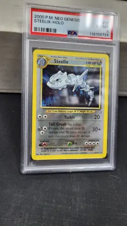2000 STEELIX HOLO RARE NEO GENESIS POKEMON TCG PSA 6 EX-MT EXCELLENT-MINT 15/111 - Image 4