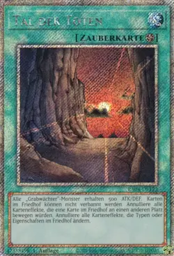 yugioh Tal der Toten RA04-DE122 Platinum Secret Rare DEUTSCH - Image 1