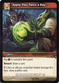 Light Play WoW TCG Applying This Twice a Day Wrathgate World of Warcraft - Image 1