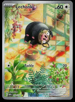 Pokemon Card - Lechonk Obsidian Flames 209/197 Illustration Rare 2023 - Image 1