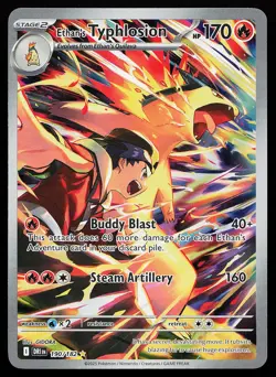 Ethan's Typhlosion 190/182 Holo Illustration Rare Destined Rivals Pokemon Card - Image 1