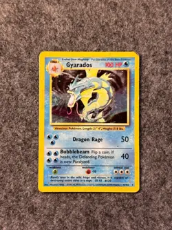 Pokemon Gyarados 6/102 NM Base Set Pokemon Card - 1999 - Image 1