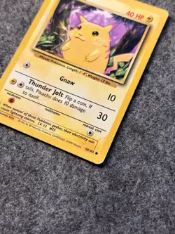 Pokemon Card Pikachu Base Set Common 58/102 Yellow Cheeks - Image 3