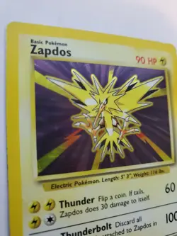 Zapdos Base Set Holo Pokemon Card WOTC LP - Image 2