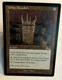 Grim Monolith - Artifact - Urza’s Legacy - Near Mint - Magic The Gathering - Image 5