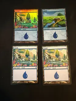 4x Island 3x 1 FOIL #287 [Lorwyn] 1x #286 FOIL Magic MTG Cards LP - Image 1